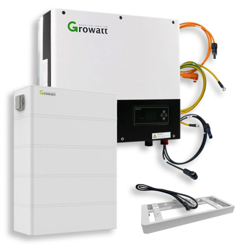 Kit Retrofit Accumulo Growatt ARK con Inverter Ibrido SPH 10000TL3 BH-UP 10kW Trifase