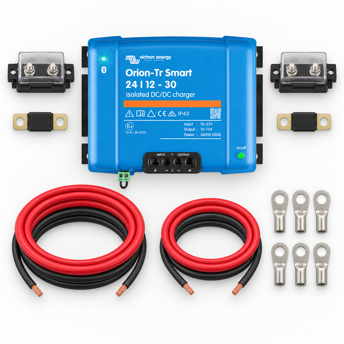 Kit DC-DC charger 24V-12V 30A Victron Energy Orion-Tr Smart Isolated
