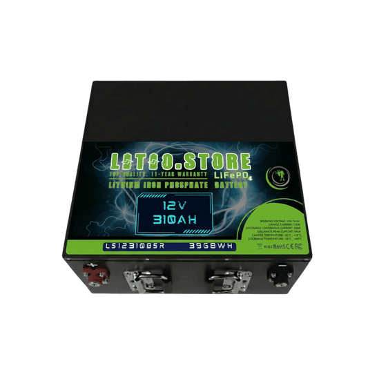 Batteria LiFePO4 12V 310Ah SottoSedile Ducato Serie BLUETOOTH Riscaldata litio-ferro-fosfato 300A BMS 3968Wh LS12310BSR