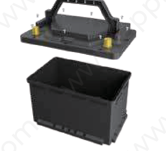 Box Batteria Vuoto Con Viti - Coperchio Rimovibile LSBH6D out 279x175x189mm in 259x162x162mm MOQ 10pz