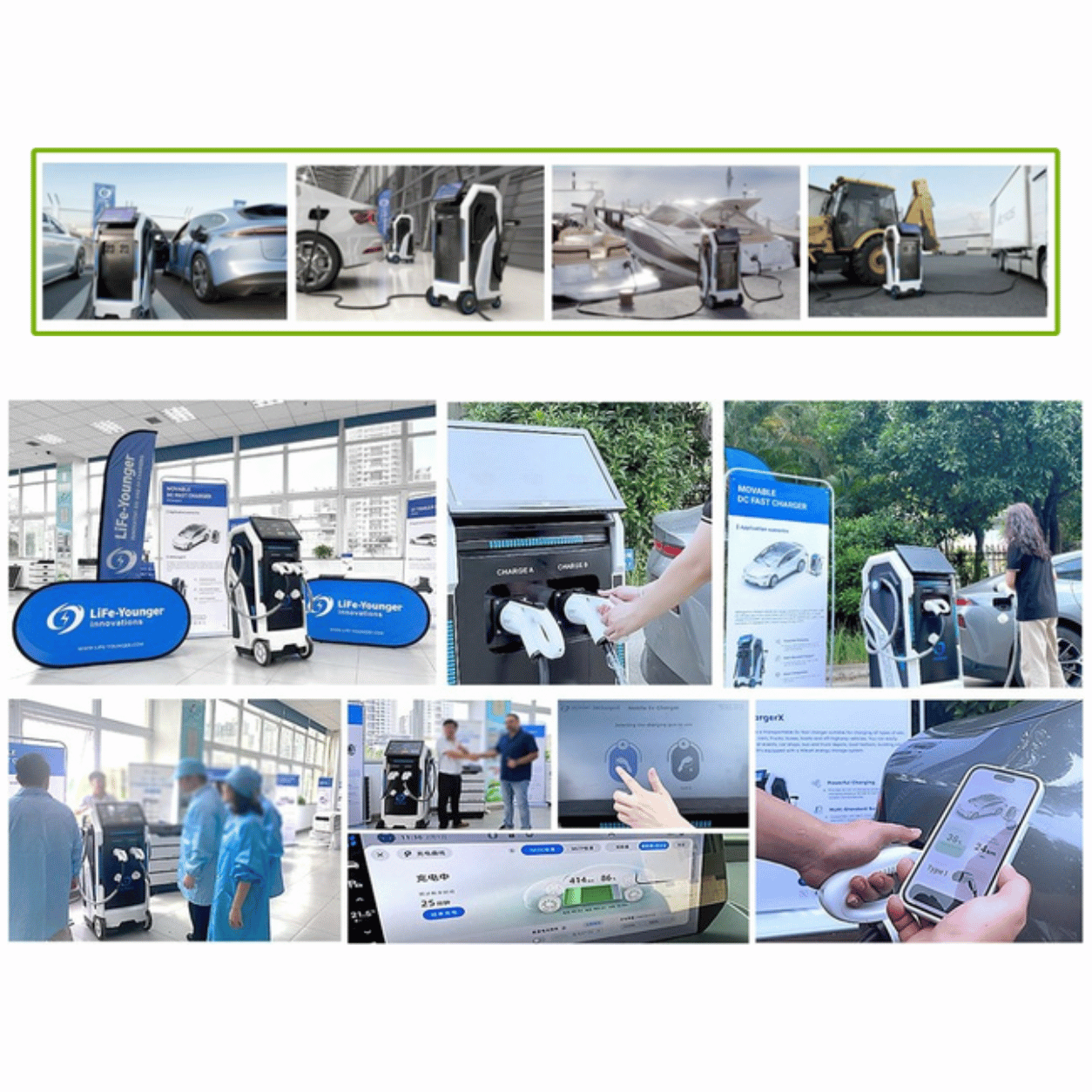 LSMOBI6040 – Ricarica Mobile Veicoli Elettrici Portatile 60kW 40kWh LiFePO4 personalizzabile litio ferro fosfato