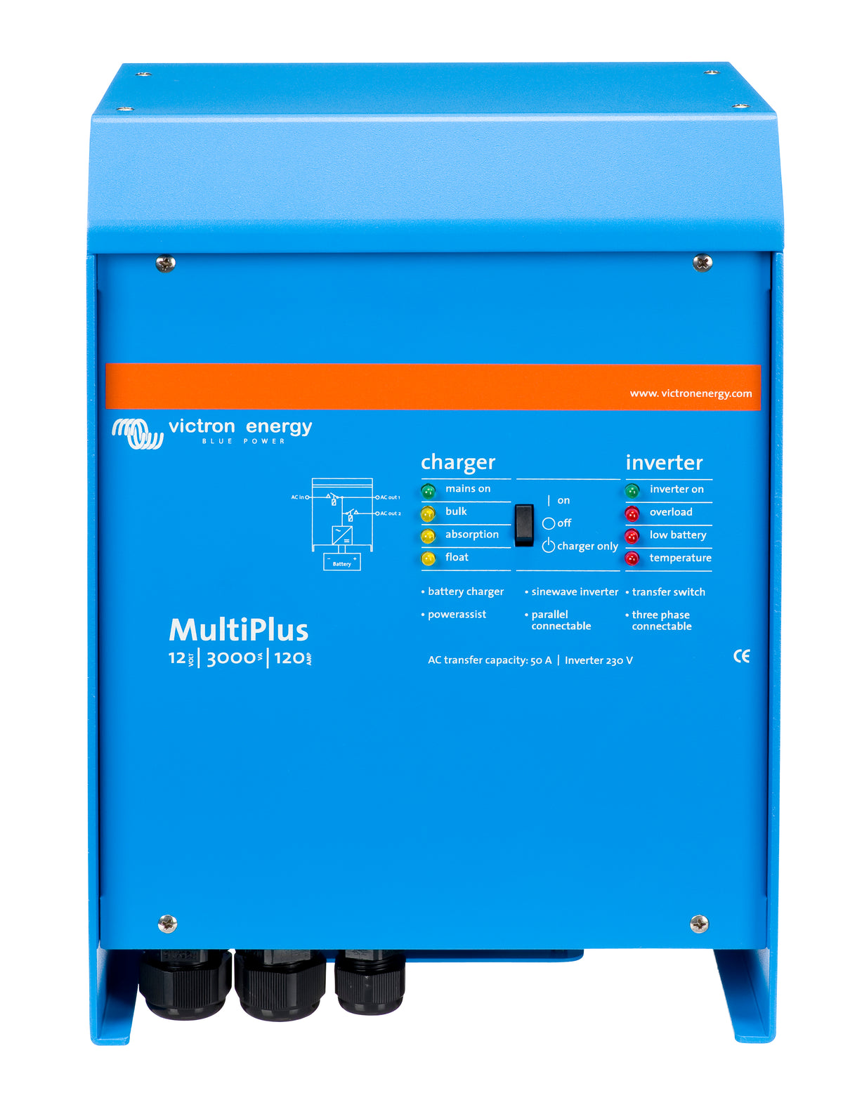 Victron Energy MultiPlus 12/3000/120-50 inverter caricabatterie 12V 3000VA 120A