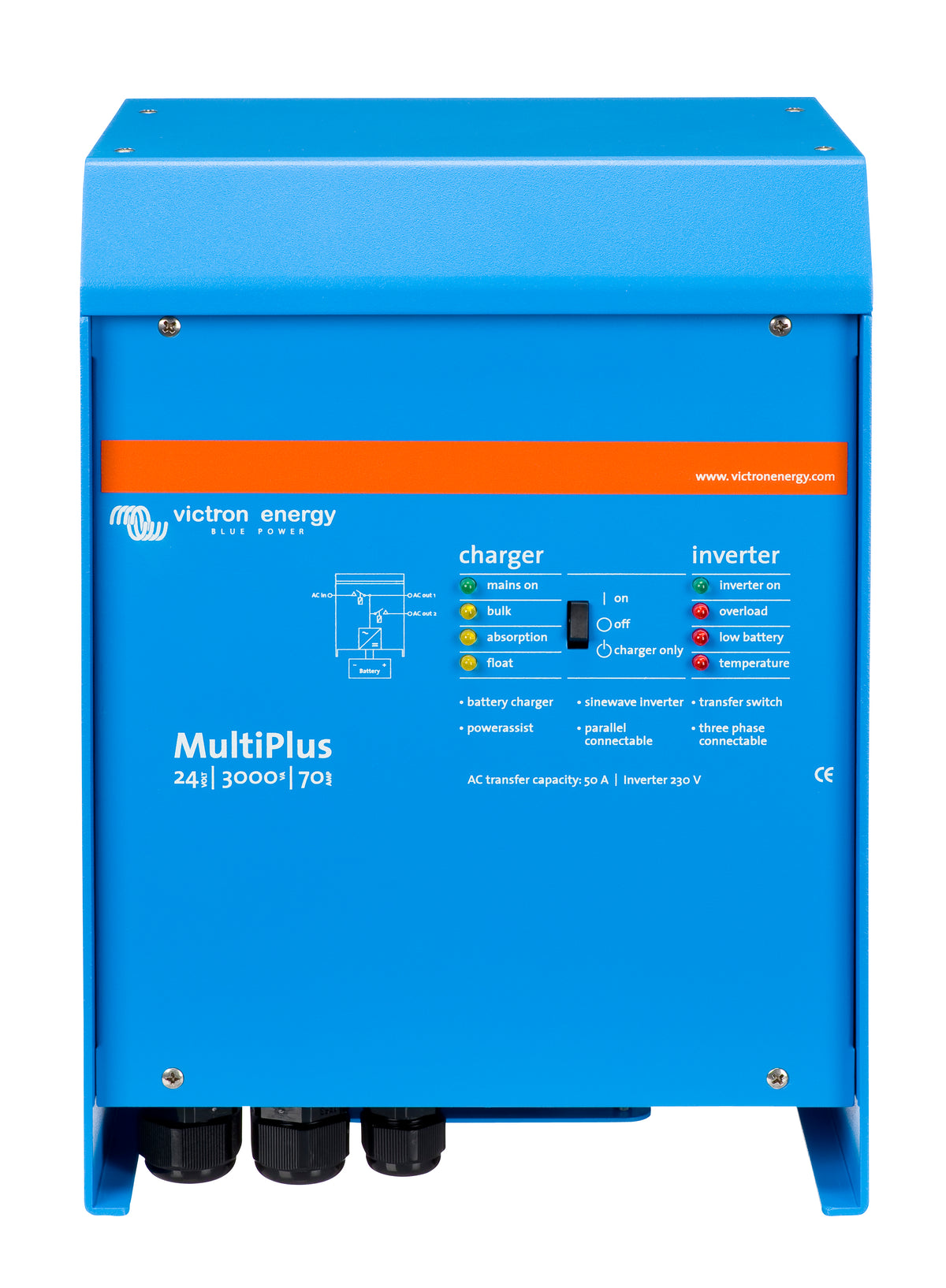 Victron Energy MultiPlus 24/3000/70-50 inverter caricabatterie 24V 3000VA 70A