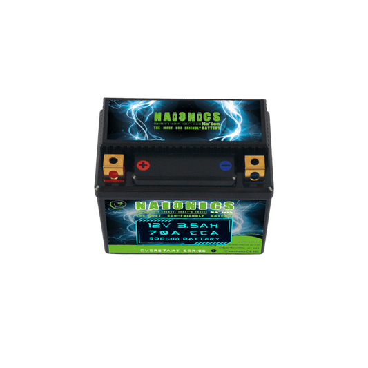 NAIONICS 12V 3.5Ah 90A CCA - Batteria al Sodio Avviamento Moto EverStart Series NAMYTX5A