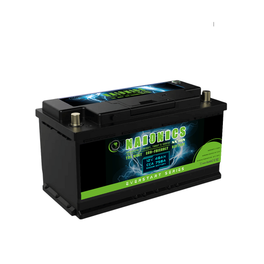 Naionics 12V 40Ah 750 CCA - Batteria al Sodio per avviamento Auto EverStart Series NA1204003SN