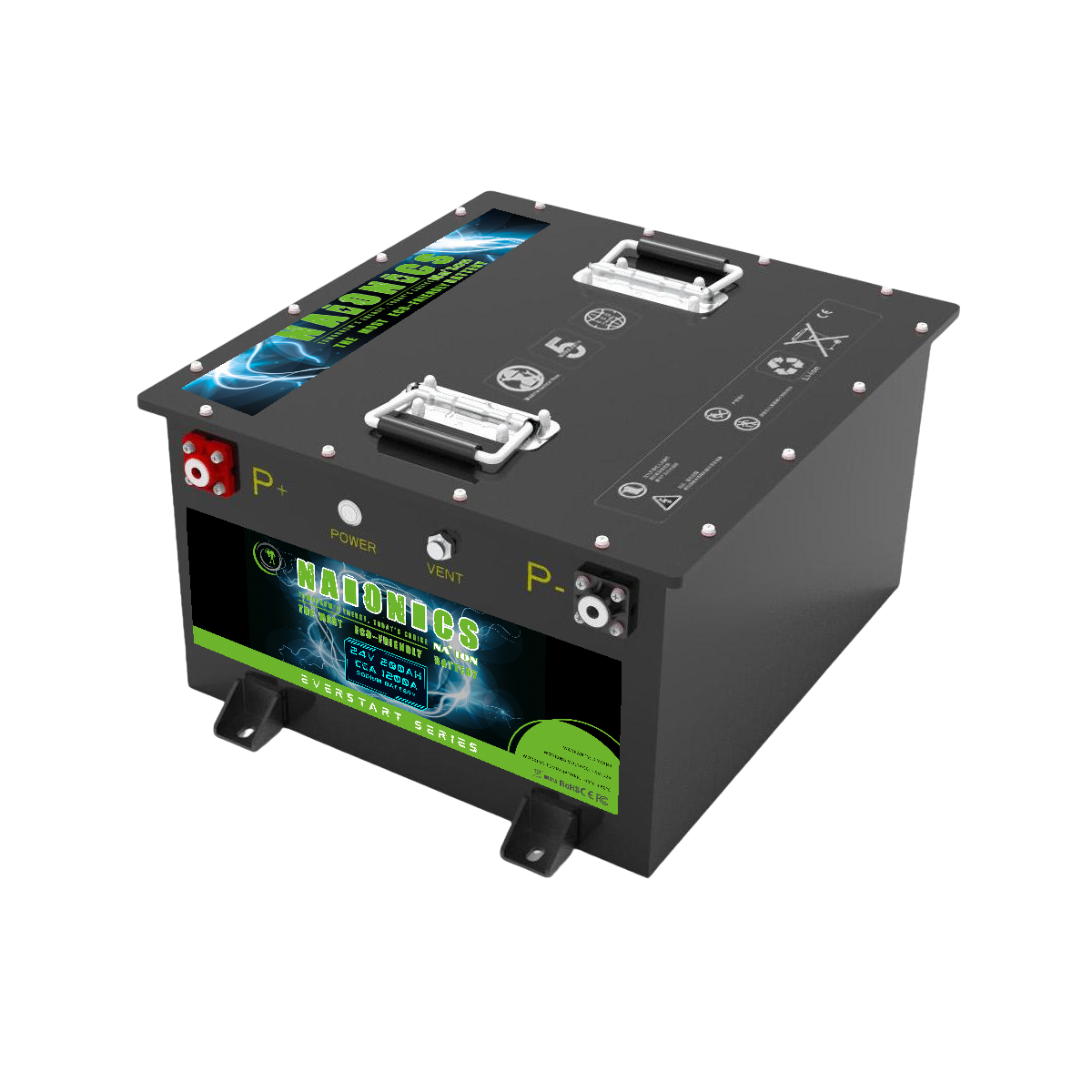 Naionics 24V 200Ah 1200 CCA - Batteria al Sodio per avviamento Auto EverStart Series NA2420001SN