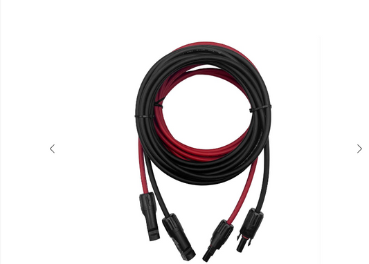 Prolunga Cavo Solare MC4 2x6mm² Rosso/Nero