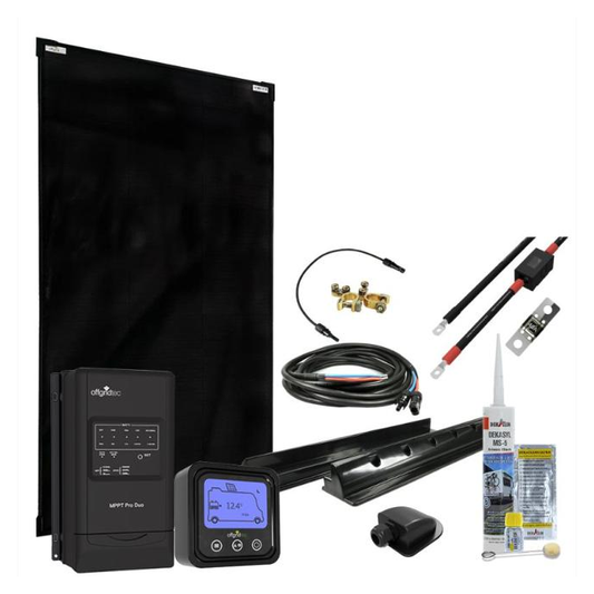 Kit solare Camper Barca MobileBlack L 150W con Regolatore MPPT DUO 30A e Pannello PERC