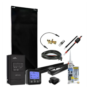 Camper/Boat Solar Kit MobileBlack M 100W with MPPT DUO 30A Regulator and PERC Panel
