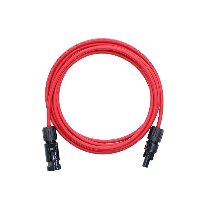 Prolunga Solare 4 mm² Rossa con Connettori MC4 1 m