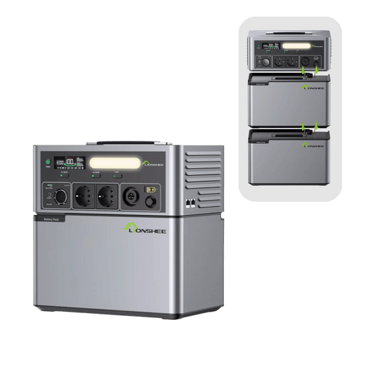 Power station 2500W con batteria espandibile 1024-6144Wh 1kWh-6kWh litio generatore solare portatile