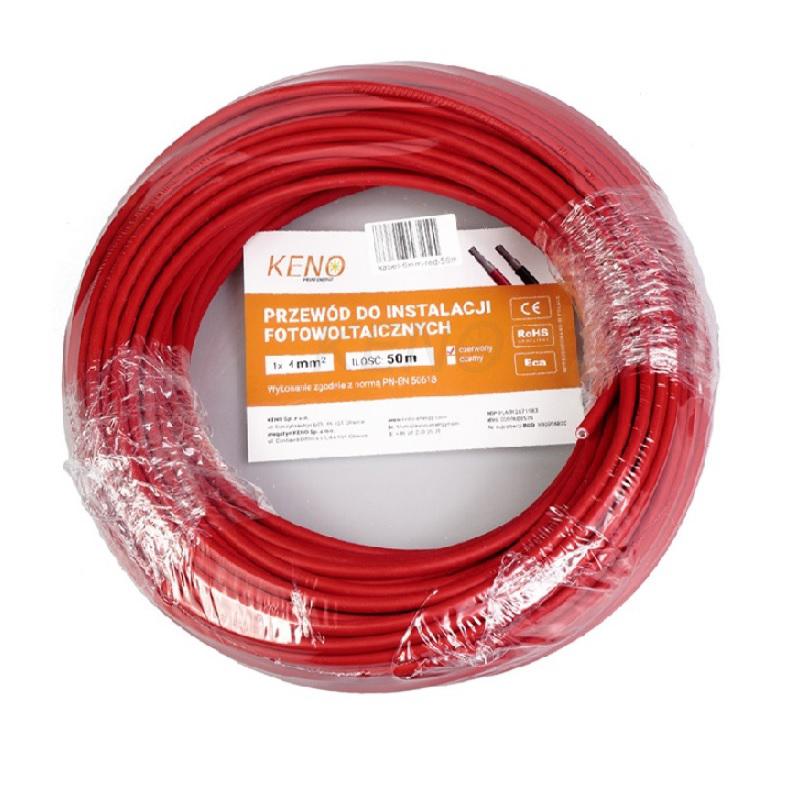 Cavo Solare 4 mm² Rosso Matassa da 50 m