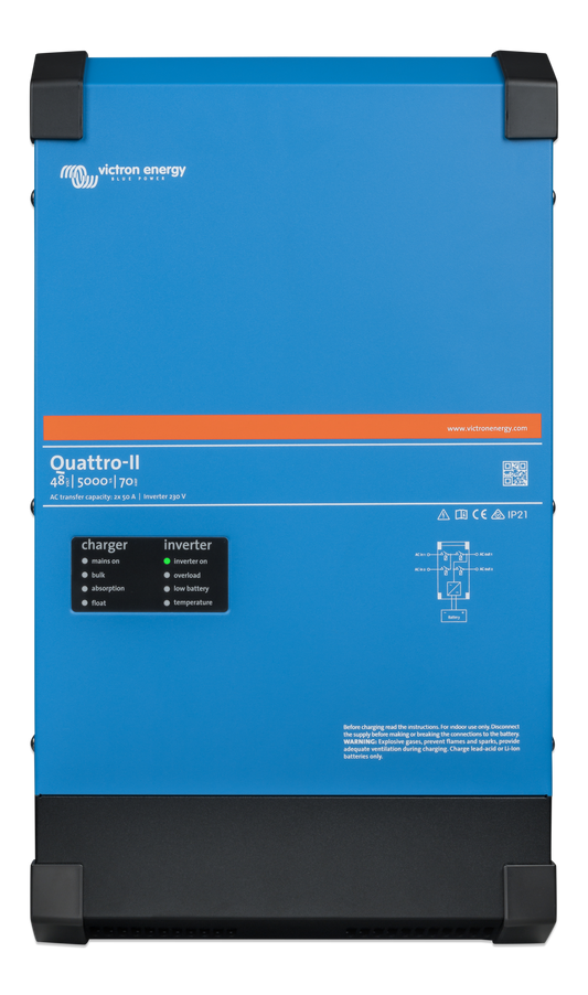 Victron Energy Quattro-II 48/5000/70-50/50 inverter caricabatterie 48V 5000VA 70A