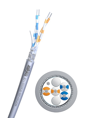Cavo Comunicazione RS485 Belcom 4402P2454 2x2x24AWG Schermato LSZH 600V al Metro