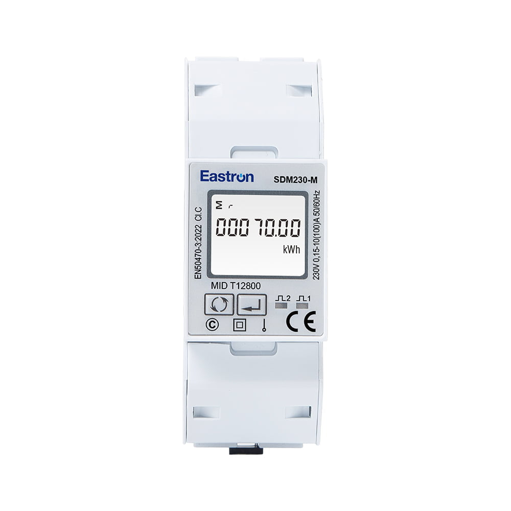 Contatore di Energia Eastron SDM230M Monofase — RS485 Modbus, Compatibile Deye e Solis