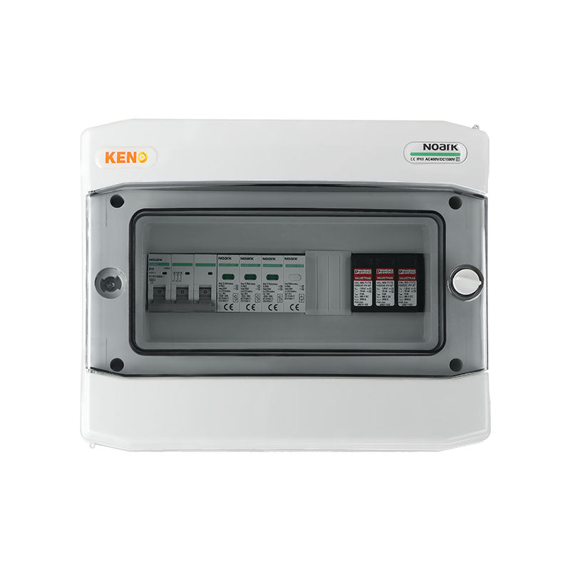 Quadro di Campo CC+CA 1000 V con SPD Tipo 1+2, 2 Stringhe su 1 MPPT, 16 A Trifase