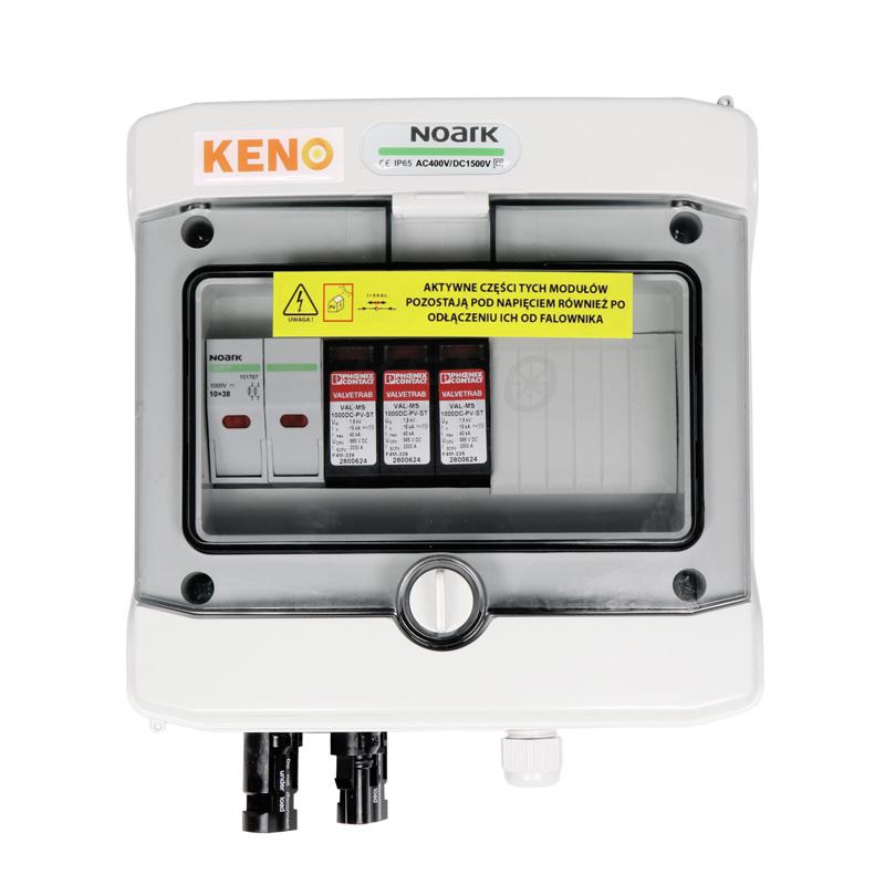 Quadro di Campo CC KENO SH-136 DC 1000 V — 1 Stringa, SPD Tipo 2 e Protezione da Sovracorrente