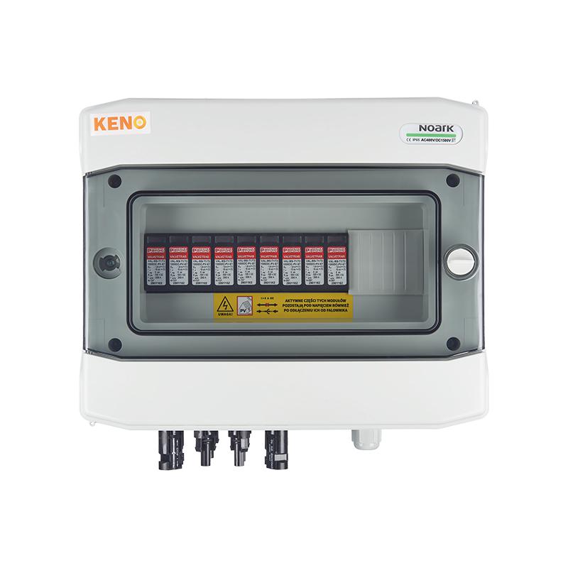 Quadro di Campo CC 1000 V con SPD Tipo 1+2 per 3 Stringhe Fotovoltaiche e 3 MPPT
