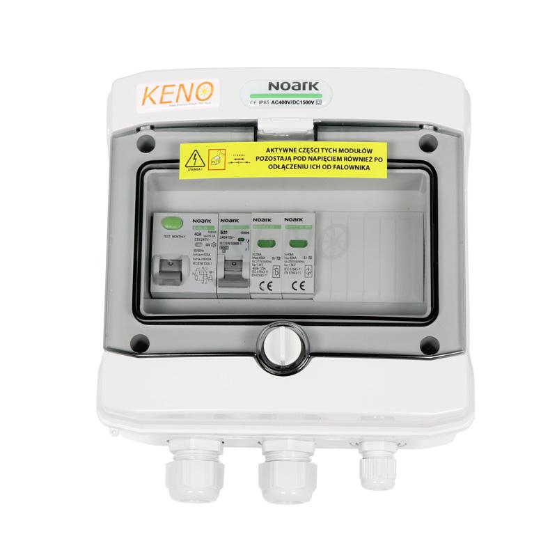 Quadro di Campo CA 20 A Monofase con SPD Tipo 2 e Differenziale 300 mA Tipo A
