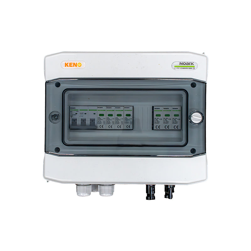Quadro di Campo CC+CA con SPD Noark Tipo 2, 1 Stringa FV 1000 V e Sezione CA 32 A Trifase