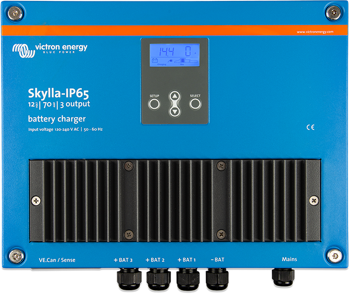 Victron Energy Skylla IP65 12/70 (3) caricabatterie 12V 70A 3 uscite 120-240V