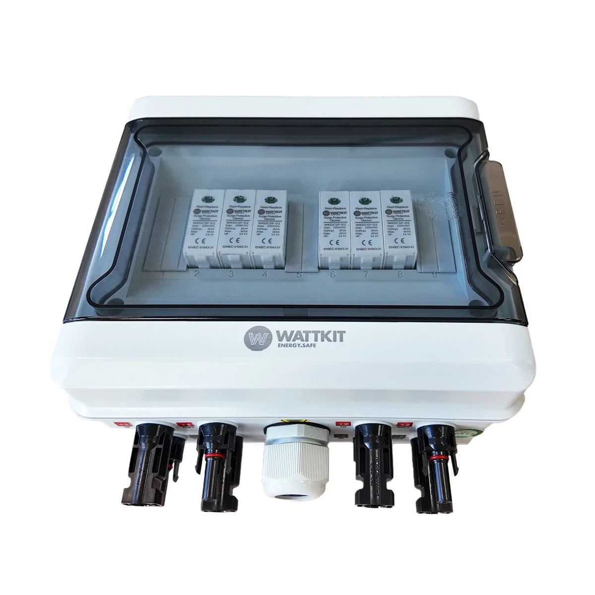 Quadro CC Precablato WattKit ELE-WK-DC-2S-T2 2 Stringhe 1000 V SPD Tipo 2