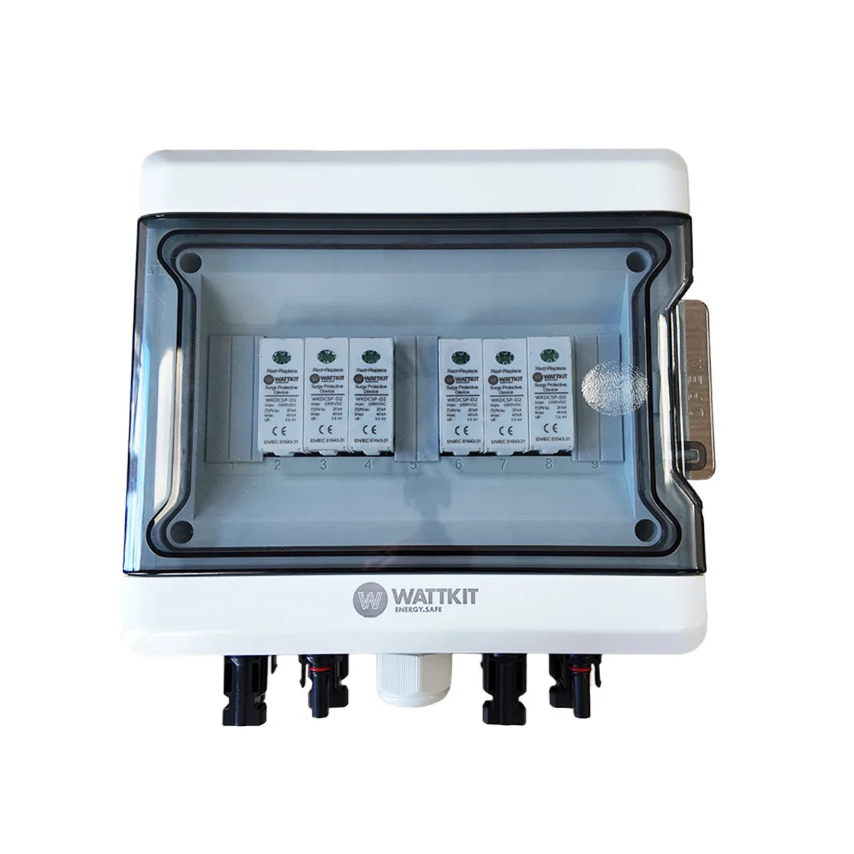 Quadro CC Precablato WattKit ELE-WK-DC-2S-T2 2 Stringhe 1000 V SPD Tipo 2