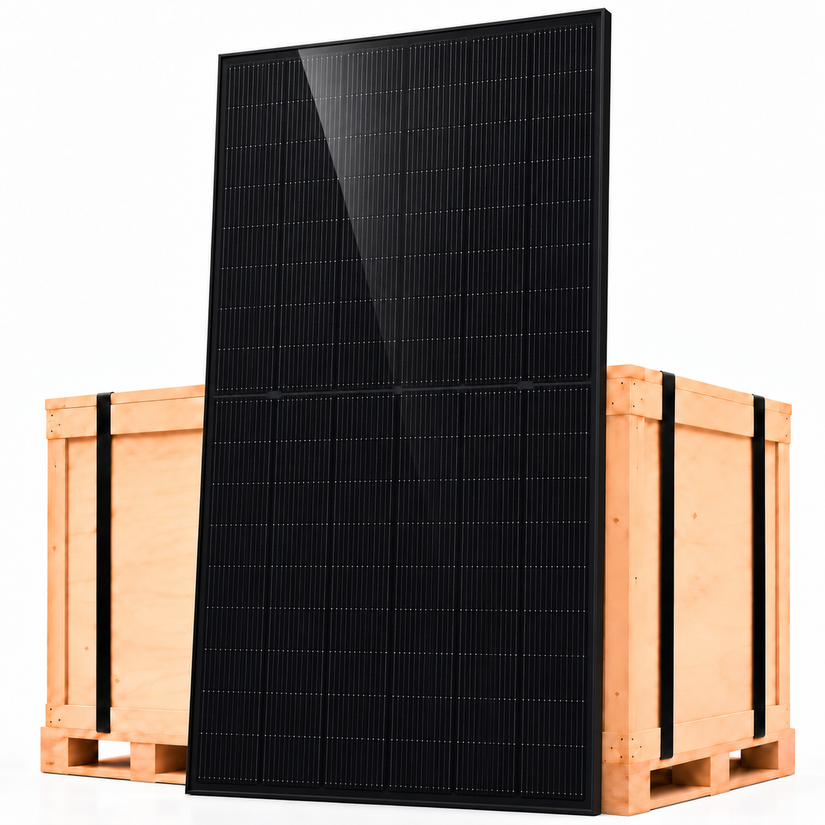 Bancale 33 moduli fotovoltaici SoliTek GF-B B.96 455 W bifacciali full black 15,02 kWp