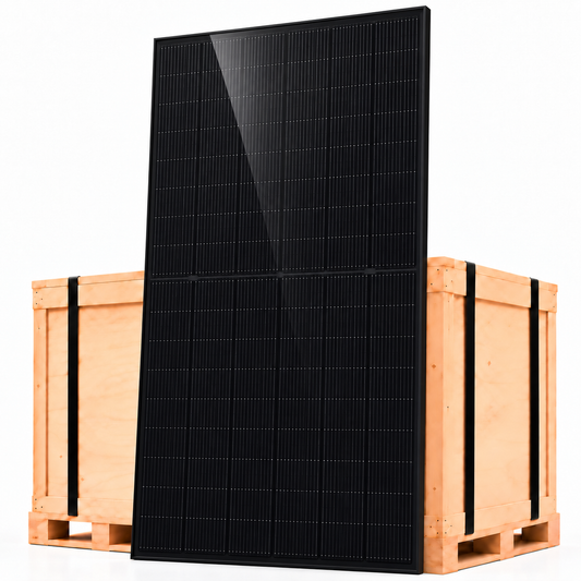 Bancale 33 moduli fotovoltaici SoliTek GF-B B.96 455 W bifacciali full black 15,02 kWp