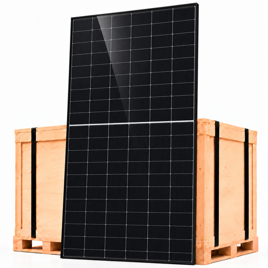 Bancale 36 moduli fotovoltaici JA Solar JAM60D42-535-LB 535 W monofacciali cornice nera e retro bianco 19,26 kWp