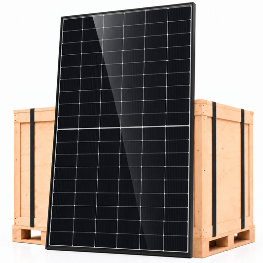 Bancale 36 moduli fotovoltaici JA Solar JAM60D42-540-LB 540 W monofacciali cornice nera e retro bianco 19,44 kWp
