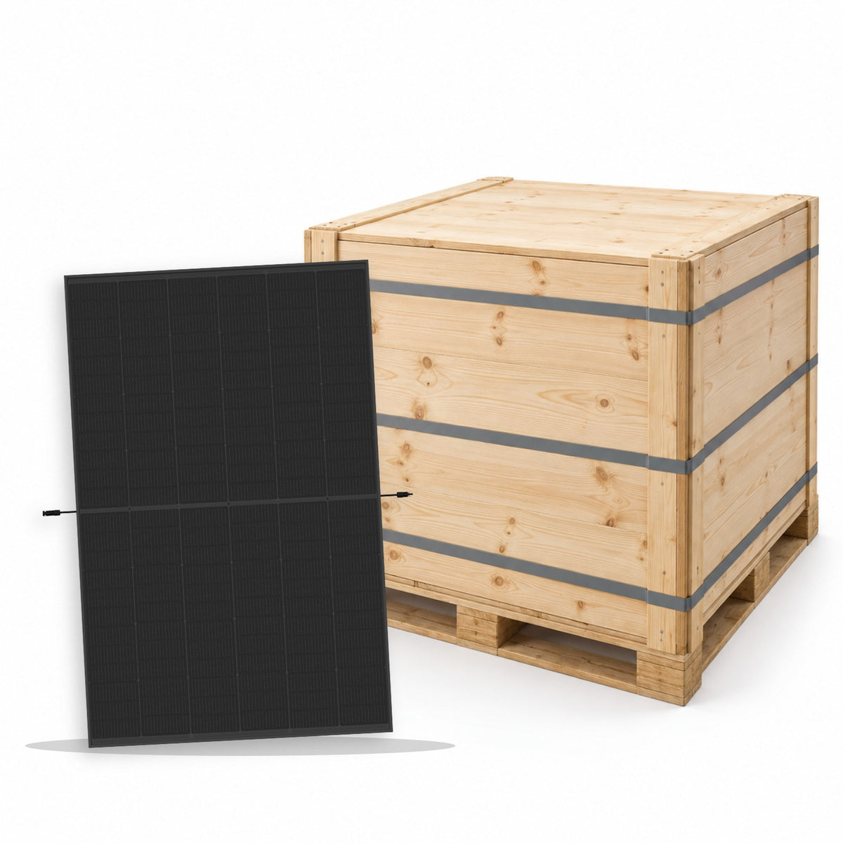 Bancale da 36 moduli fotovoltaici Trina Vertex S+ 460 W doppio vetro full black