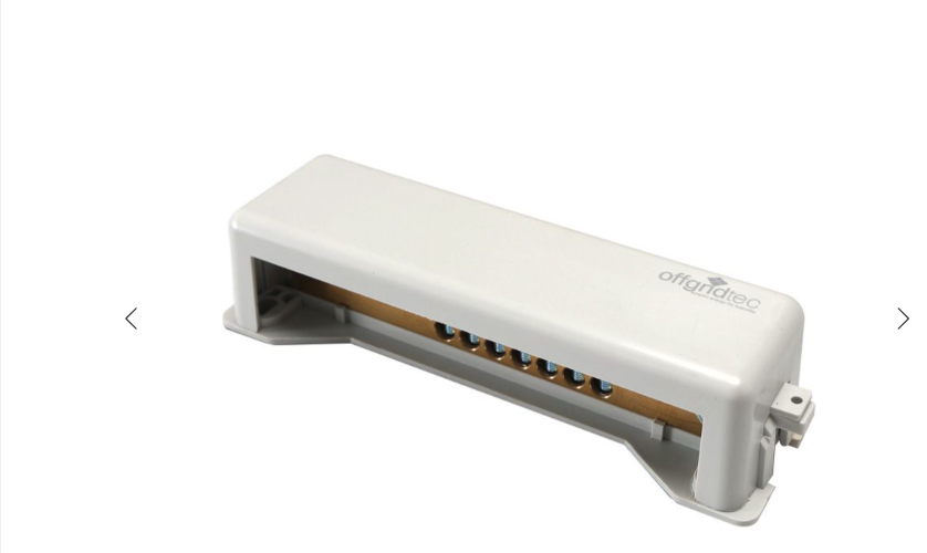 Barra Equipotenziale di Messa a Terra 9 Connessioni fino a 25mm² Grigia