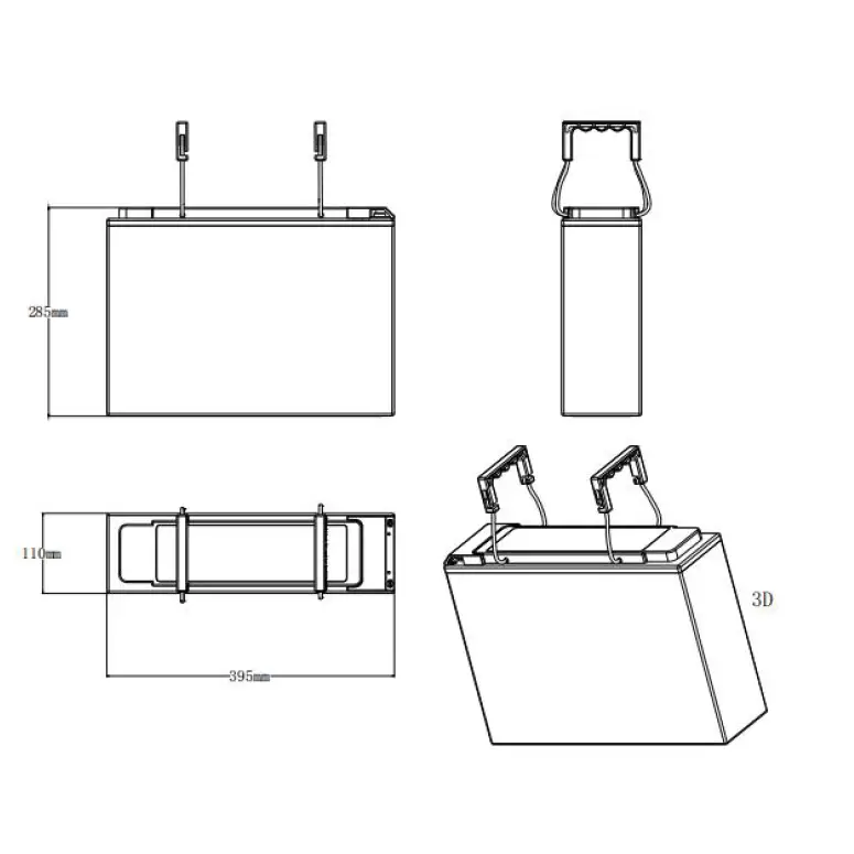 Batteria LiFePO4 12V 100Ah Litio Store LFP 100A BMS 1280Wh Serie Ultraslim 11510 - LiFePO4 Battery
