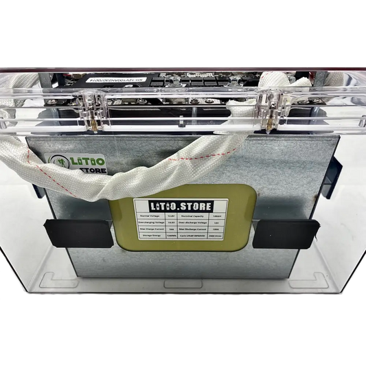 Batteria LiFePO4 12V 145Ah TRASPARENTE Bluetooth Litio Store LFP 150A BMS 1856Wh Serie Ghost 11504 - LiFePO4 Battery