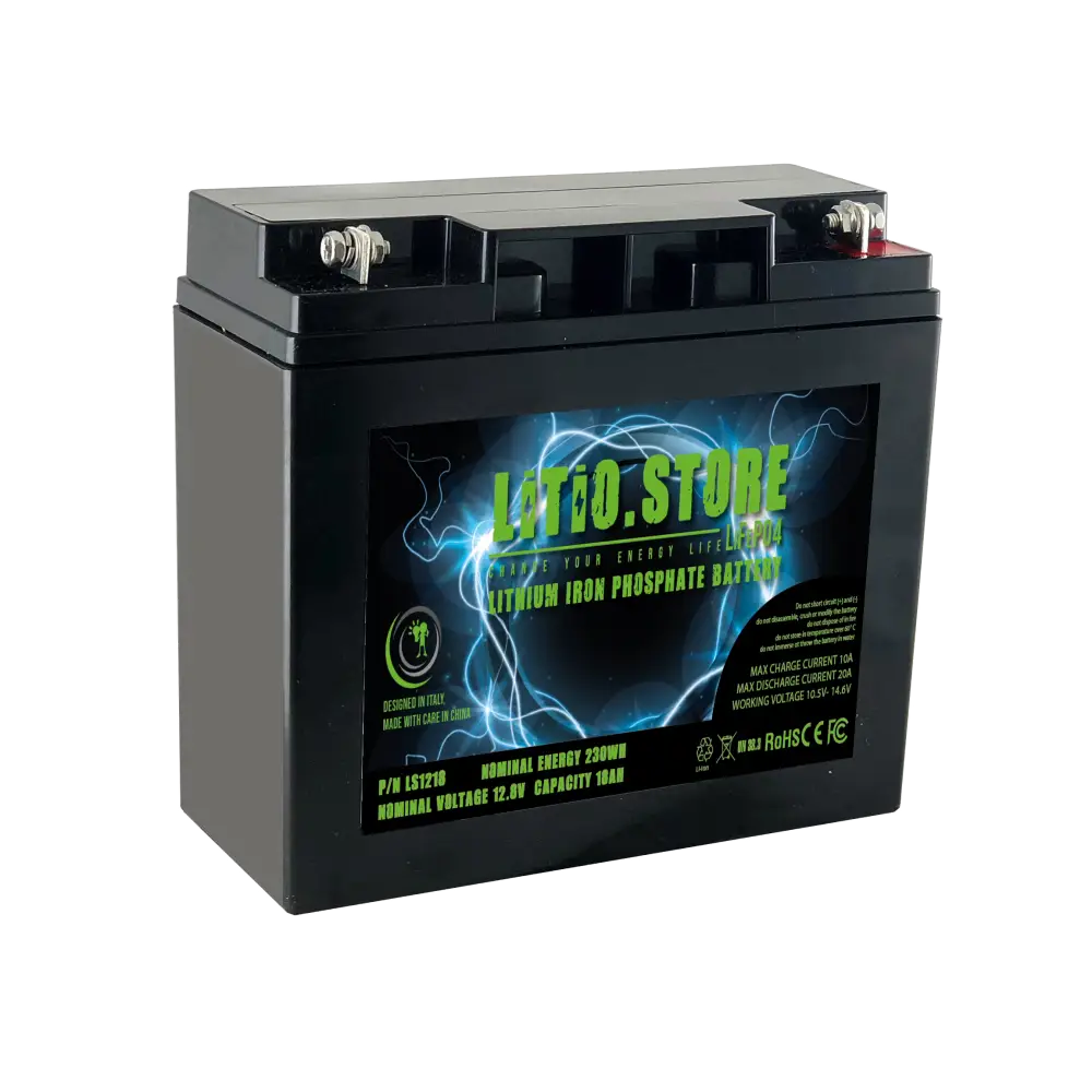 Batteria Al Litio Ferro Fosfato 12V 100Ah LiFePo4 Con BMS Smart | FAAM - Foto 4