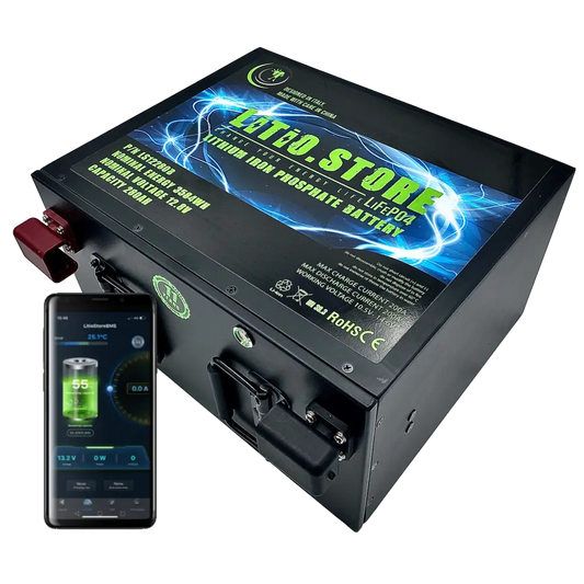 Batteria LiFePO4 12V 280Ah Sottosedile Bluetooth Litio Store LFP 200A BMS 3584Wh 11487 - LiFePO4 Battery