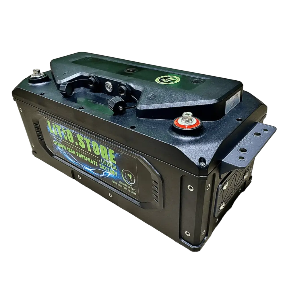 Batteria LiFePO4 24V 100Ah Riscaldata Litio Store LFP 150A BMS 2560Wh 11520 - LiFePO4 Battery