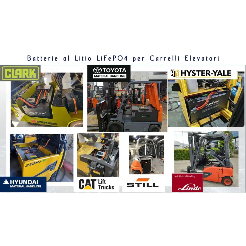 Batteria LiFePO4 80V 690Ah per Carrelli Elevatori 500A BMS 55200Wh 4G serie Forklift Litio Store - LiFePO4 Battery