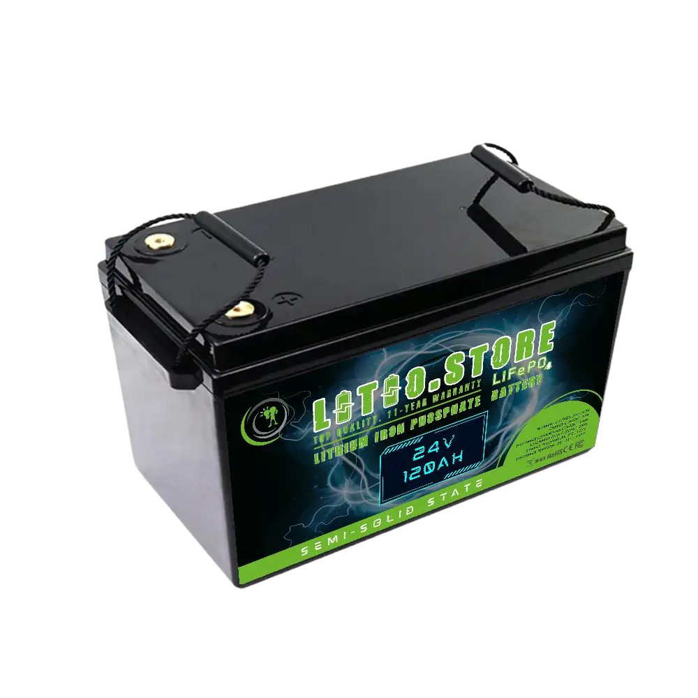 Batteria LSS24120 Litio GEL 24V 120Ah LiFePO4 Stato Semi-Solido 3072Wh