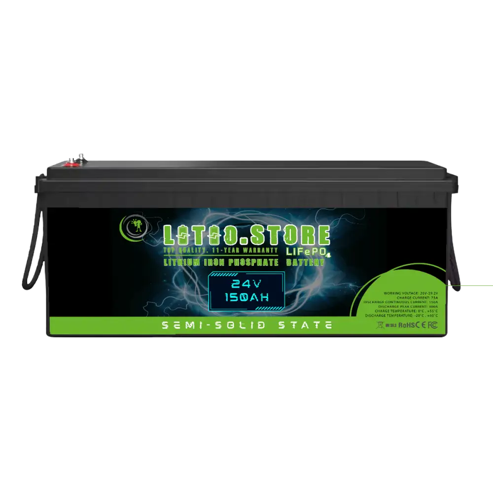 Batteria LSS24150 Litio GEL 24V 150Ah LiFePO4 Stato Semi-Solido 3840Wh