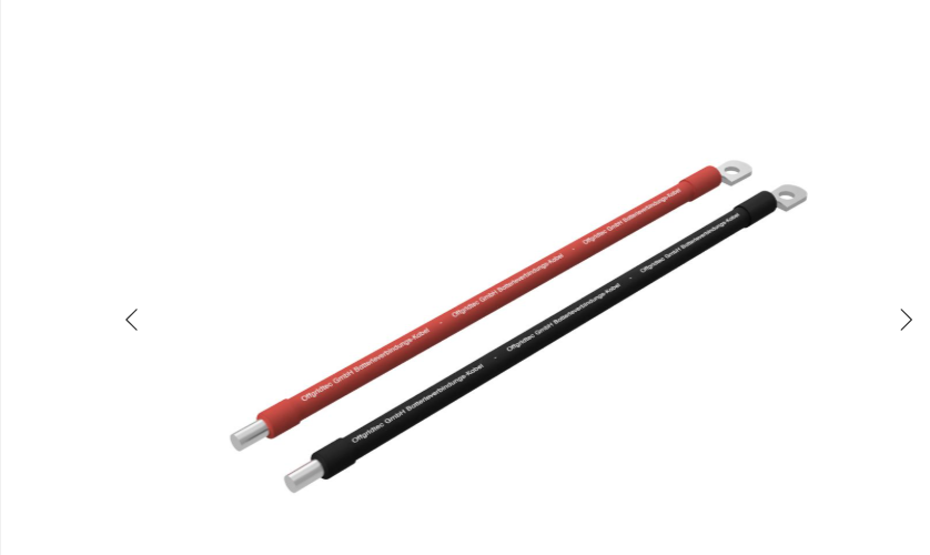 Cavo Batteria 35mm² 2m M8 a Terminale a Vite