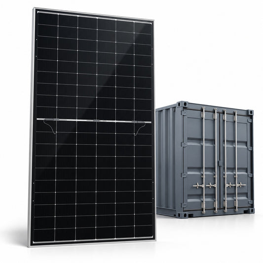Container da 446,4 kWp — 720 moduli fotovoltaici TW Solar TWMNH-66HD620 620 W bifacciali N-type