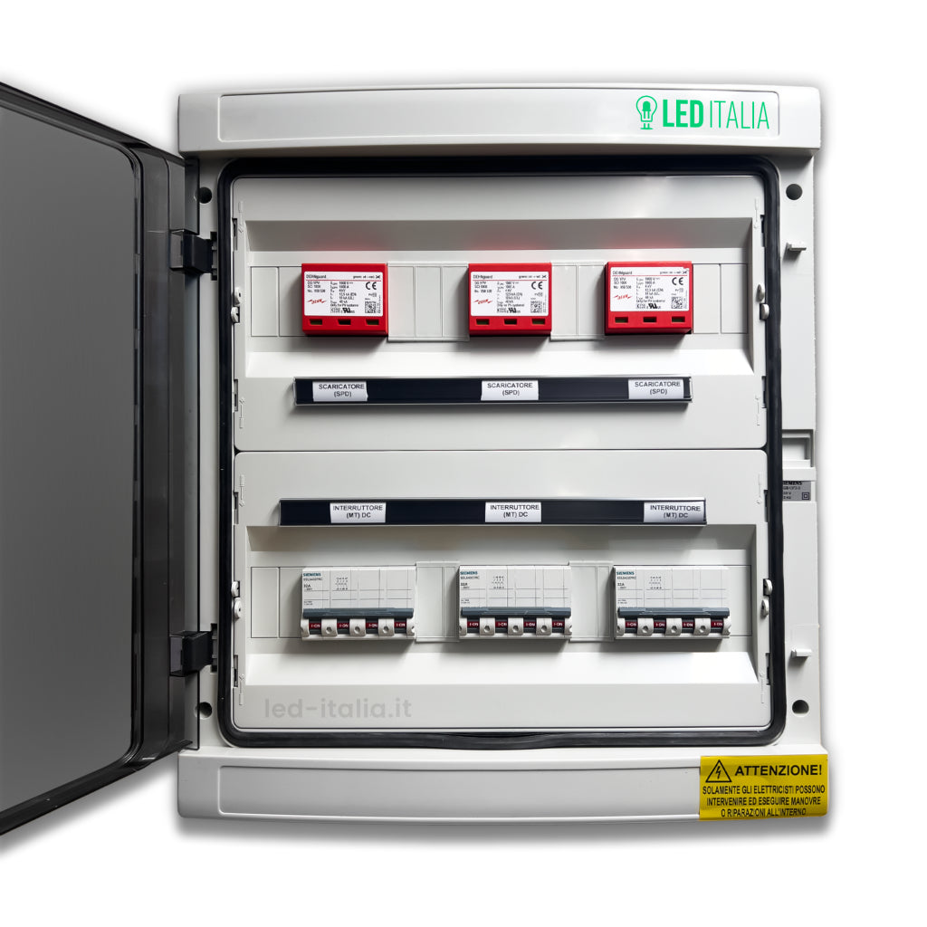 Quadro DC 3/3 MPPT 1000VDC 16A 18 moduli LSP IP65 — immagine rappresentativa della serie