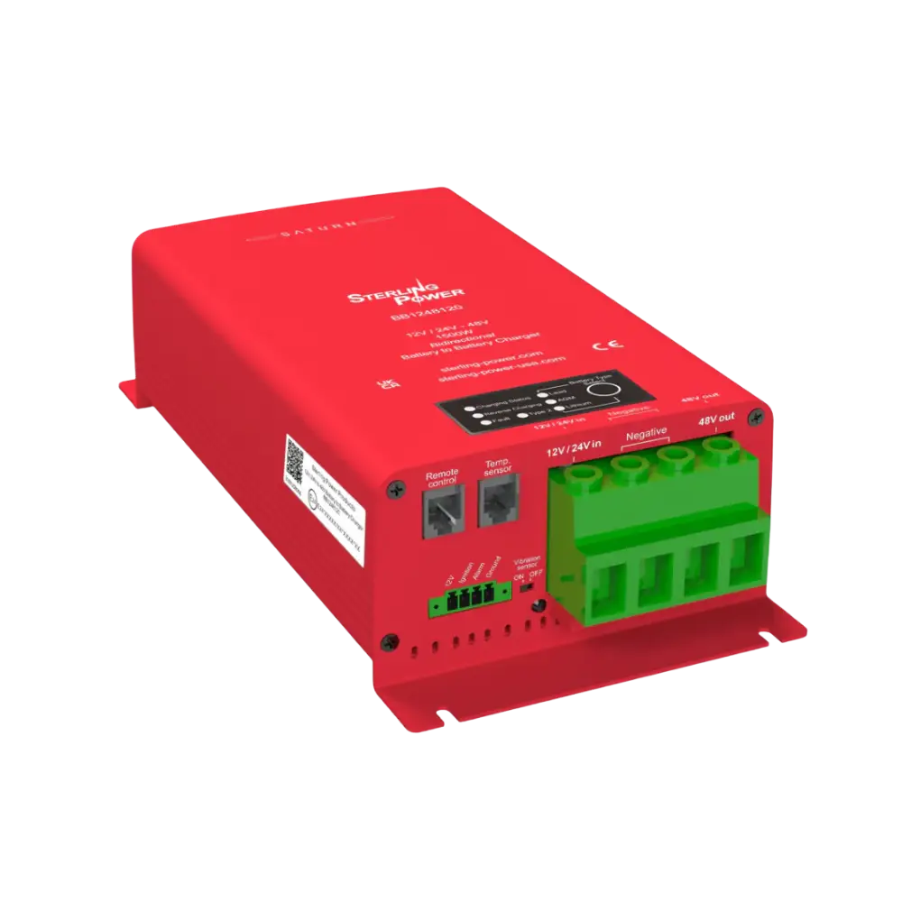 DC-DC 12V/24V-48V Sterling Power BB1248120 Battery to Battery charger DC-DC 12V 120A 48V 30A Caricabatterie 11608