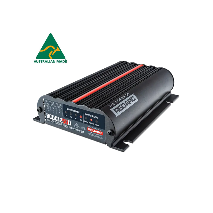 DC-DC MPPT REDARC BCDC1250D 50A 50 Ampere 12V-12V Caricabatterie da solare e alternatore 11635