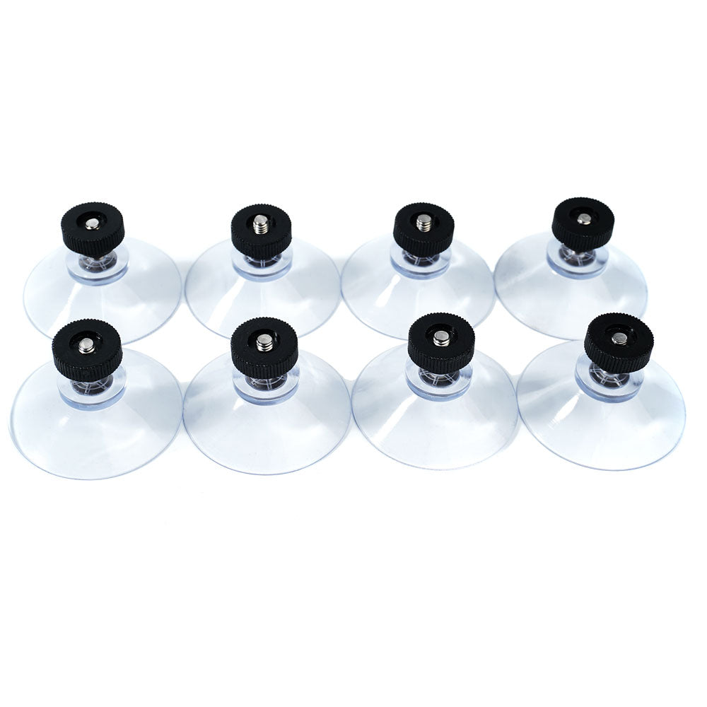 Ventose trasparenti Ø 40 mm con vite inox M4 set da 8 per pannelli solari pieghevoli