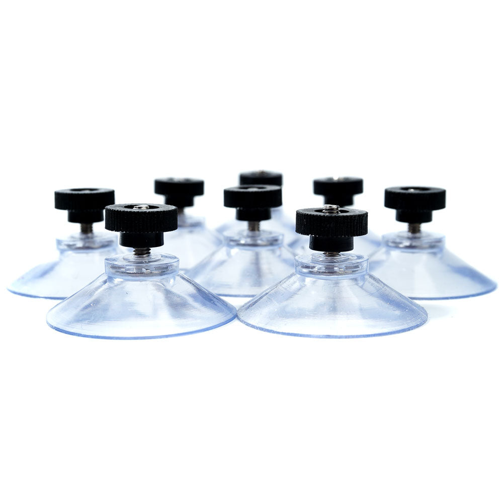 Ventose trasparenti Ø 40 mm con vite inox M4 set da 8 per pannelli solari pieghevoli