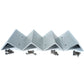 Staffe a L per pannello solare in alluminio 100 mm HSP100 per parete, tetto e camper (4 pz)