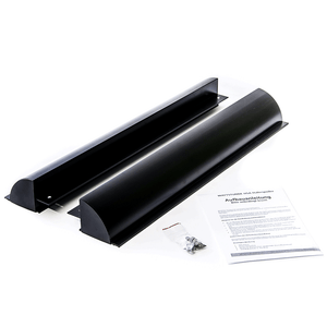 Supporto spoiler per pannello solare in alluminio nero 68 cm HSA68/S per camper e barche